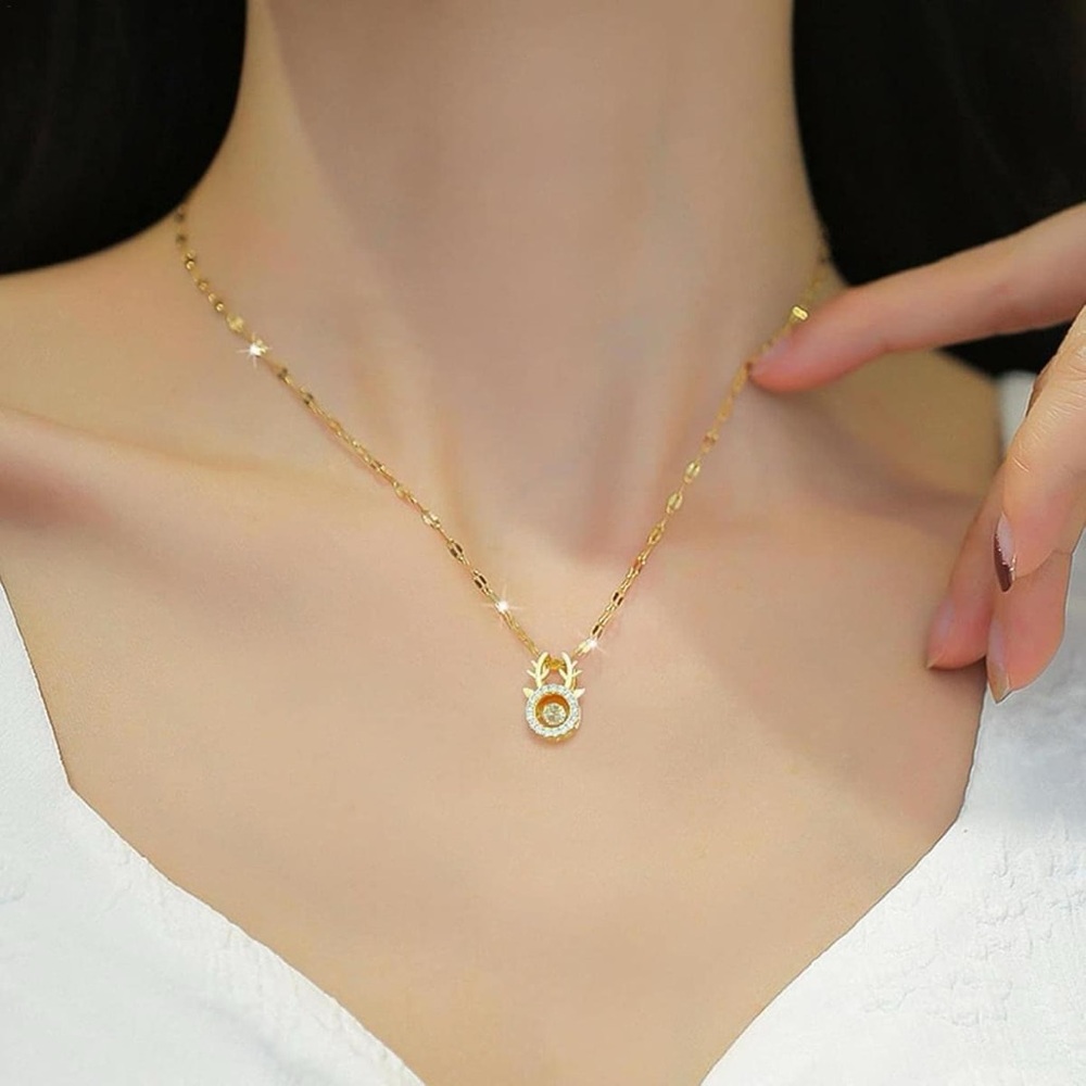 Deer Pendant stainless steel Necklace 🔥🔥🔥